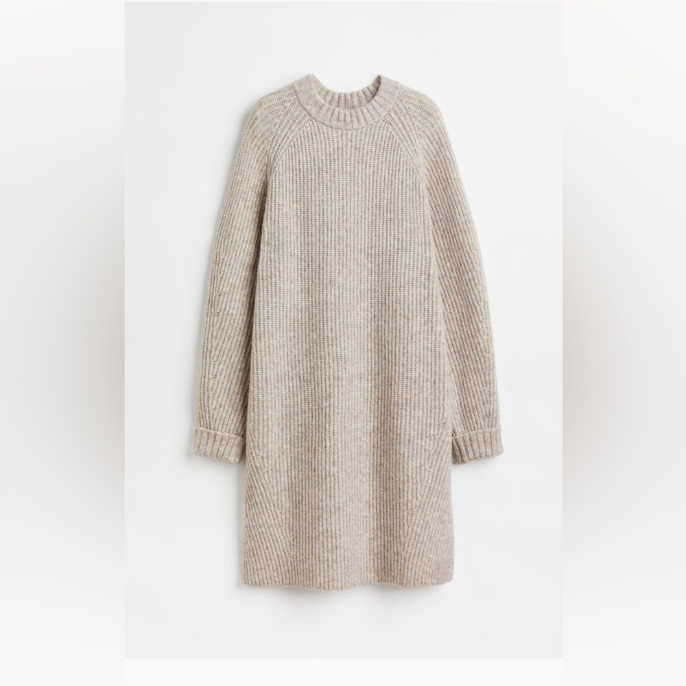 Rib knit dress